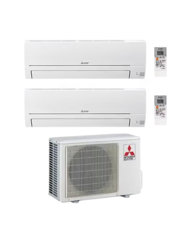 Mitsubishi Climatizzatore Dual Split Smart HR 9+12 BTU con Unità Esterna MXZ2HA50VF