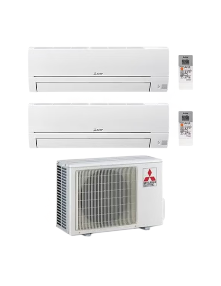 Mitsubishi Climatizzatore Dual Split Smart HR 9+12 BTU con Unità Esterna MXZ3HA50VF