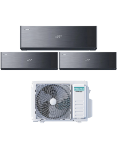 Hisense Climatizzatore Trial Split Energy Pro X 9+9+9 Inverter Wi-Fi R-32 3AMW62U4RJC bianco 2