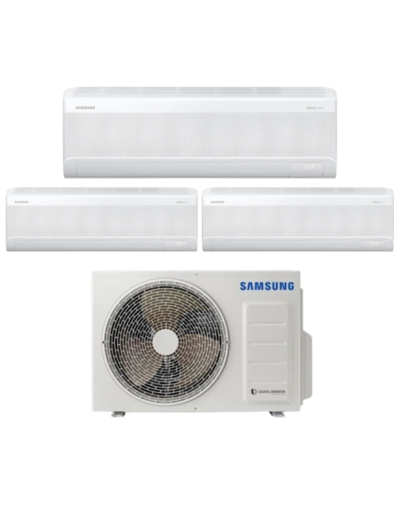 Samsung Climatizzatore Trial Split Avant S2 9+9+12 con AJ052TXJ3KG Inverter Wi-Fi Classe A+++