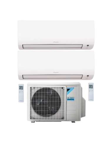 Daikin Comfora Dual Climatizzatore 9+9 con Unità Esterna 50-2 Wi-Fi Inverter A+++