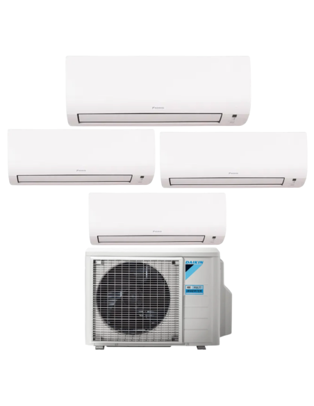 Daikin Comfora Quadri Climatizzatore 7+9+9+9 con Unità Esterna 80-4 Wi-Fi Inverter A+++