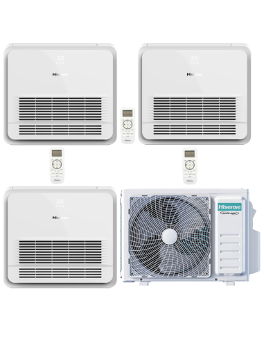 Hisense Climatizzatore Trial Split Console AKT 9+9+12 con 3AMW62U4RJC  R-32 Wi-Fi Optional