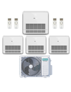 Hisense Climatizzatore Quadri Split Console AKT 9+9+9+12 con 4AMW81U4RJC  R-32 Wi-Fi Optional