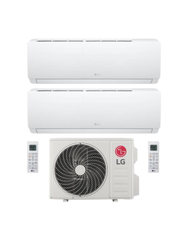 LG Climatizzatore Dual Split Libero Smart 7+7 BTU Wi-Fi R-32 Inverter con Unità Esterna 15-2 ad alta efficienza energetica