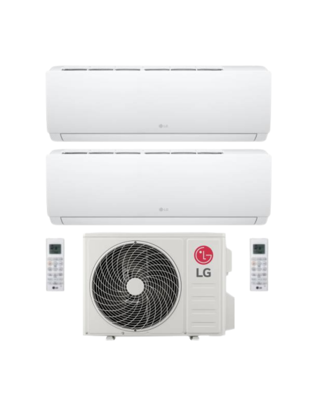LG Climatizzatore Dual Split Libero Smart 9+12 BTU R-32 Inverter Wi-Fi con Unità Esterna 19-3 ad alta efficienza energetica