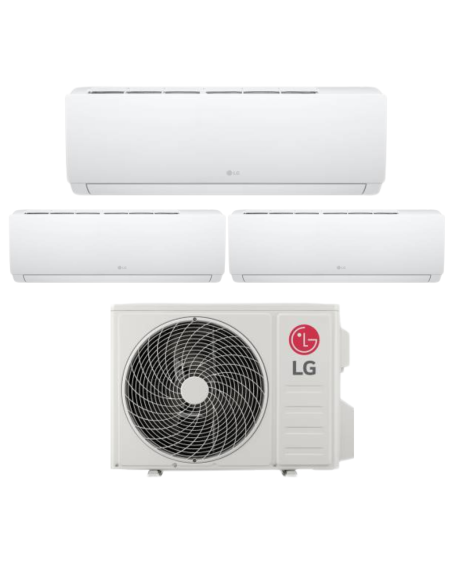 LG Climatizzatore Trial Split Libero Smart 7+9+9 BTU R-32 Inverter Wi-Fi con Unità Esterna 19-3 ad alta efficienza energetica