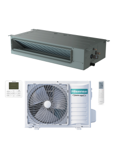 Hisense Canalizzato Inverter R-32 Power Slim A++ per installazione a controsoffitto canalizzato.