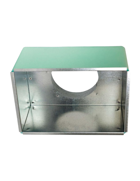 Plenum zincato coibentato per bocchette aria