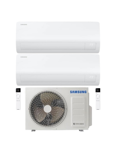 Samsung Climatizzatore Dual Split Cebu S2, 9000+12000 BTU Wi-Fi Inverter A+++