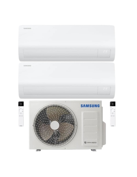 Samsung Climatizzatore Dual Split Cebu S2, 9000+12000 BTU Wi-Fi Inverter A+++