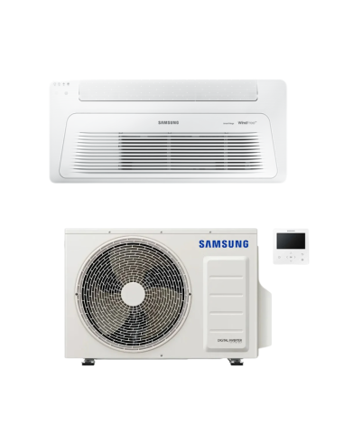 samsung climatizzatore cassetta 1 via windfree monofase pannello bianco comando a filo advance inverter r32 a++