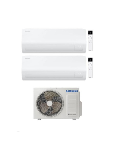 Samsung Climatizzatore Dual Split Cebu S2 12+12, Clima Wi-Fi A+++, Unità Esterna AJ050TXJ2KG