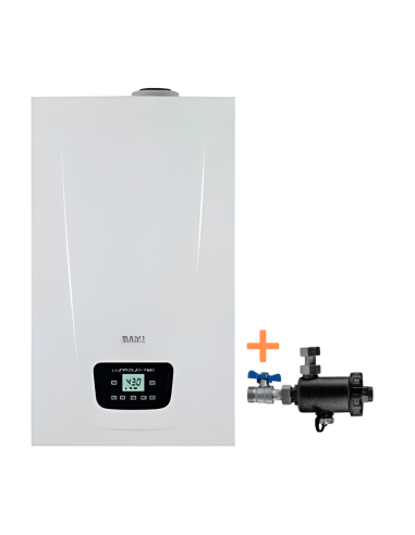 caldaia a condensazione baxi luna duo-tec e defangatore