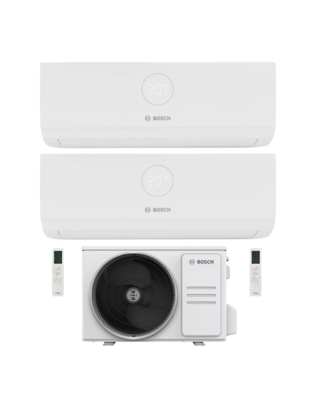 Bosch Climate 4000i Dual Split 12+12 Inverter R-32 con unità interna e unità esterna