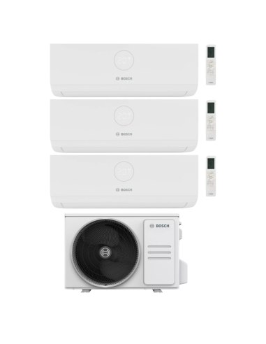 Bosch Climate 4000i Trial Split 9+9+9 Inverter R-32 con tre unità interne e unità esterna CL5000M 62/3 E