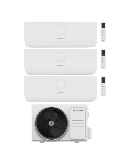 Bosch Climate 4000i Trial Split 9+9+9 Inverter R-32 con tre unità interne e unità esterna CL5000M 62/3 E