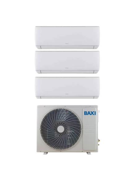 Climatizzatore Baxi Trial Split Astra sistema inverter multi split R32 per due ambienti con unità 9000 BTU