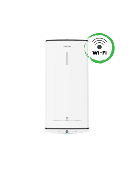 ariston scaldabagno elettrico ultrasottile velis pro dry wifi 50 eu 50 80 100 lt multiposizione