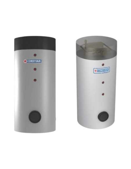 Cordivari bollitore in acciaio per pompa di calore Bolly 1 PDC WB con scambiatore maggiorato e coibentazione rigida
