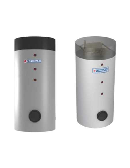 Cordivari bollitore in acciaio Bolly 2 PDC WB per pompa di calore e accumulo acqua calda sanitaria con coibentazione rigida