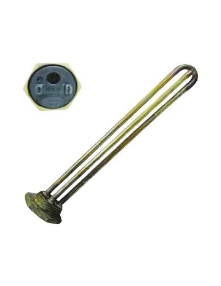 Resistenza da 1''1/4 per scaldabagno dritta su tappo RDT TW3 220V in rame
