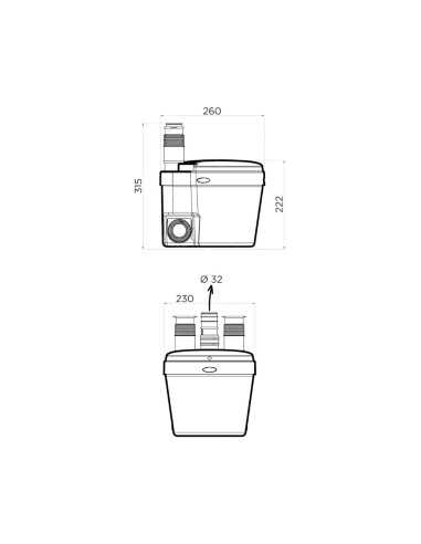 Trituratore maceratore domestico WATERSAN 11 | Offerta