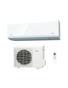 Climatizzatore Condizionatore Fujitsu Inverter Serie Kn R-32 Classe A++ Wi-Fi Integrato installato a parete in una casa moderna.