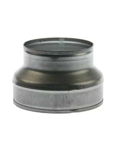 Riduzione circolare zincata Ø 200/122 mm realizzata a mano
