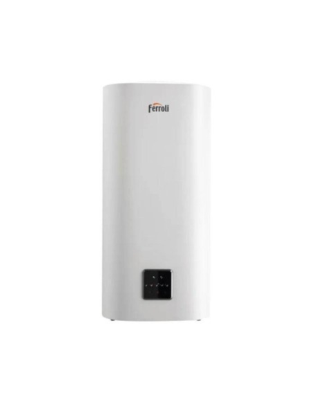 Ferroli Scaldabagno Elettrico Titano Twin 30/50/80/100 LT Verticale/Orizzontale Doppio Serbatoio Wi-Fi 5 Anni Garanzia
