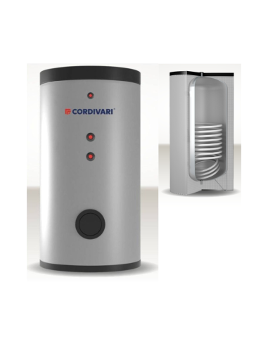 Cordivari Bollitore in Acciaio Bolly 1 ST FB WB Coibentazione Rigida