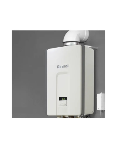 Rinnai Scaldabagno a Gas a Camera Stagna per Interno Infinity 28i a Gpl o Metano LowNox Classe A con Kit Scarico Fumi