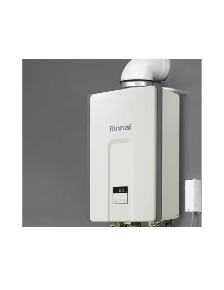 Rinnai Scaldabagno a Gas a Camera Stagna per Interno Infinity 28i a Gpl o Metano LowNox Classe A con Kit Scarico Fumi