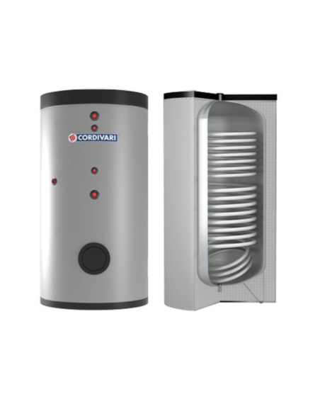 Cordivari Bollitore in Acciaio Bolly 2 ST FB WB Coibentazione Rigida