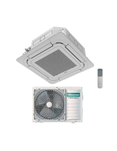 Hisense Climatizzatore Cassetta Round Flow 90x90 Inverter Gas R32 Classe A++ Griglia Inclusa