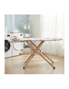 Asse da stiro in legno con porta caldaia noce 2