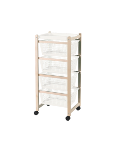 Carrello Cucina in Legno di Faggio Naturale