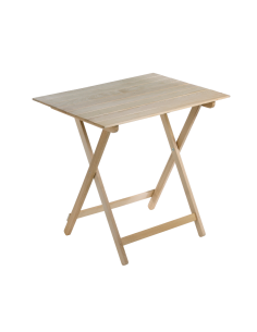 Tavolo pieghevole compatto legno faggio massello naturale