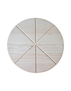 Tagliere Taglia Pizza Rotondo in Legno di Faggio Made in Italy