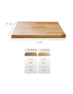 asse pasta legno faggio con bordo