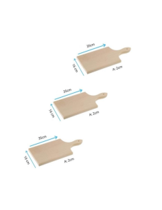 Tagliere in legno faggio con manico varie dimensioni 2