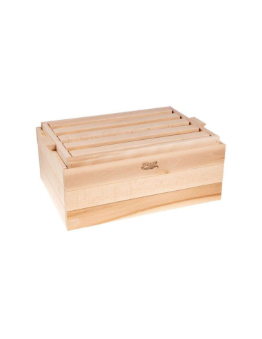 Cassetta porta pane legno con tagliere integrato