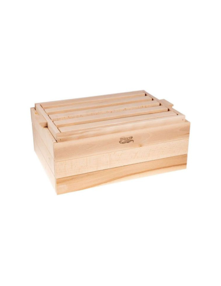 Cassetta porta pane legno con tagliere integrato