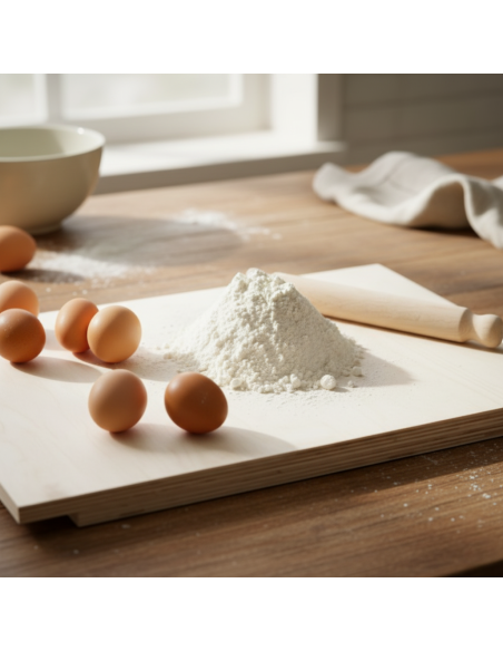 asse pasta legno con mattarello in faggio