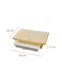 Tagliere in legno faggio con Vaschetta Estraibile 2