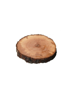 Sottopiatto in legno di ontano con corteccia per cucina e tavola