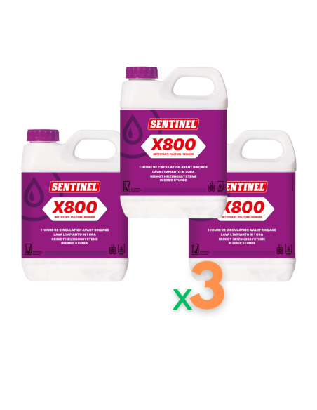 pulitore fanghi sentinel x800 confezione 3