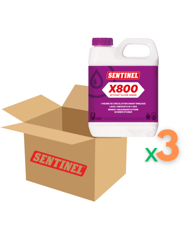 Sentinel X800 Pulitore Fanghi 1 Litro Confezione da 3 pezzi