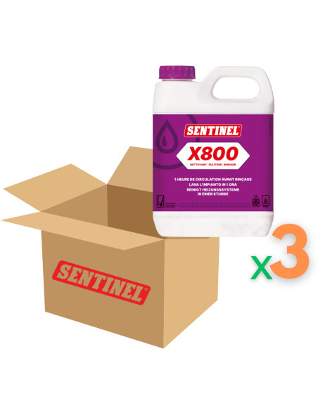 Sentinel X800 Pulitore Fanghi 1 Litro Confezione da 3 pezzi