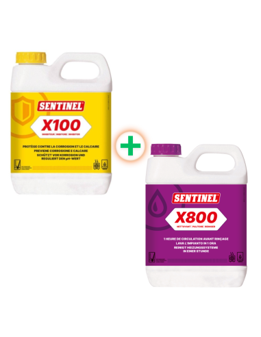 Sentinel Kit Lavaggio x100 inibitore x800 pulitore